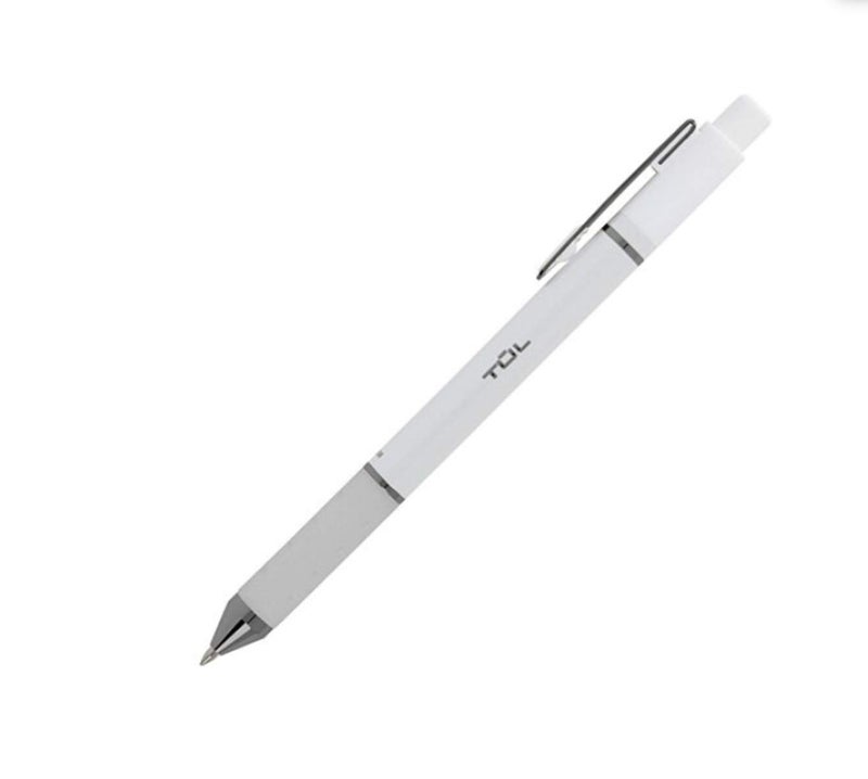TUL Retractable Gel Pens, Limited Edition, Sunset Shades, Medium Point, 0.7 mm, Pearl White Barrel, Blue Ink, Pack of 4 - Image 2